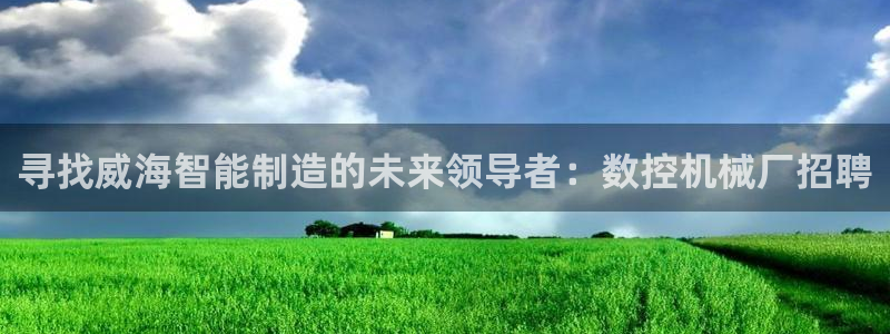 天辰 娱乐 注册:寻找威海智能制造的未来领导者:数控机械厂招聘